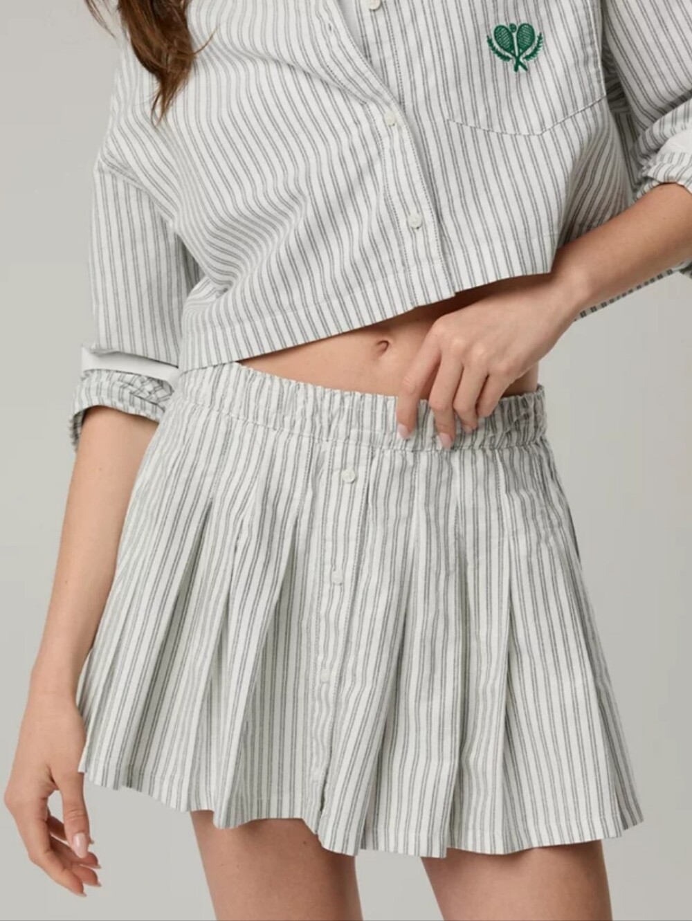 NWT OFFLINE By Aerie Oxford Mini Skirt